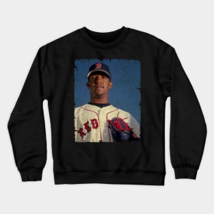 Pedro Martinez in Boston Red Sox Crewneck Sweatshirt